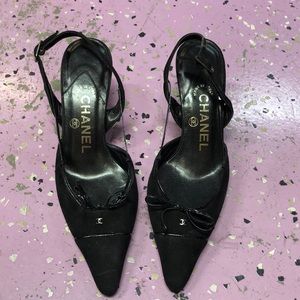 Chanel Sling Back Heels